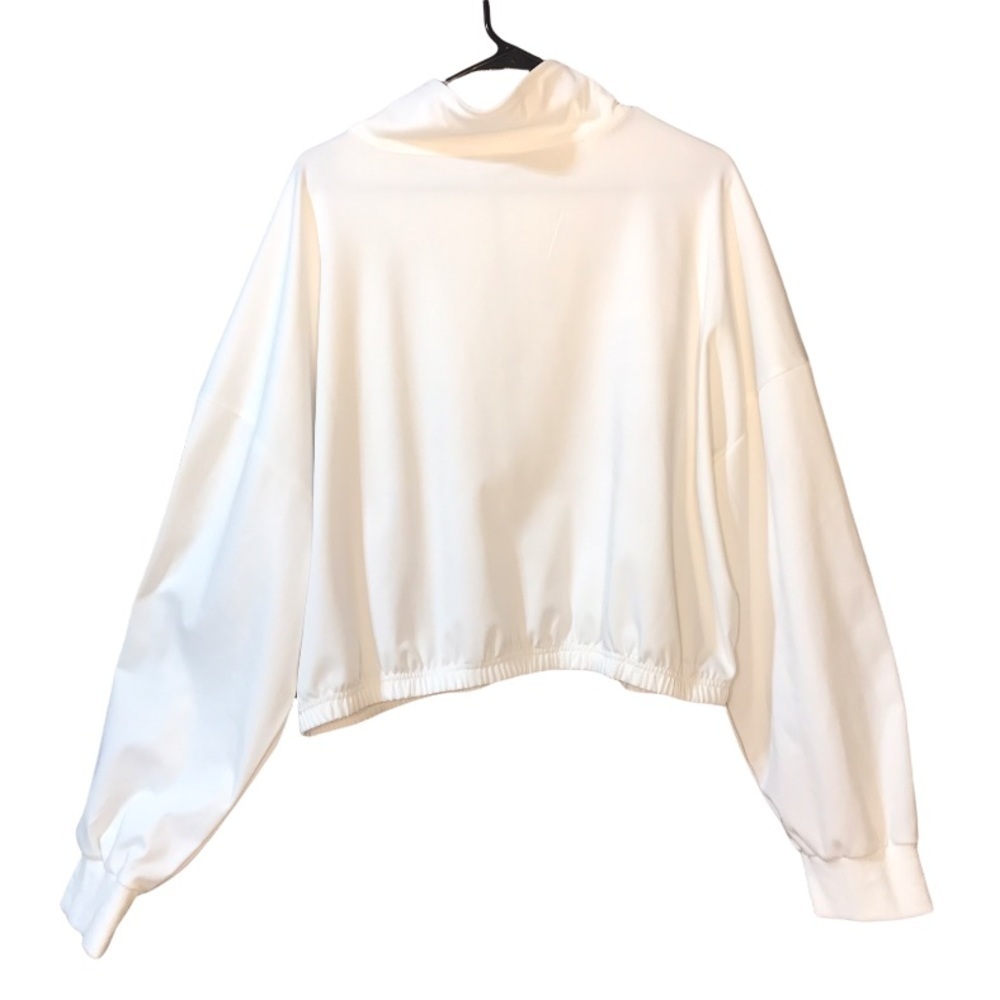 Rainbow Zip Front Crop Jersey Jacket Long Sleeve Pride - Picture 2 of 15